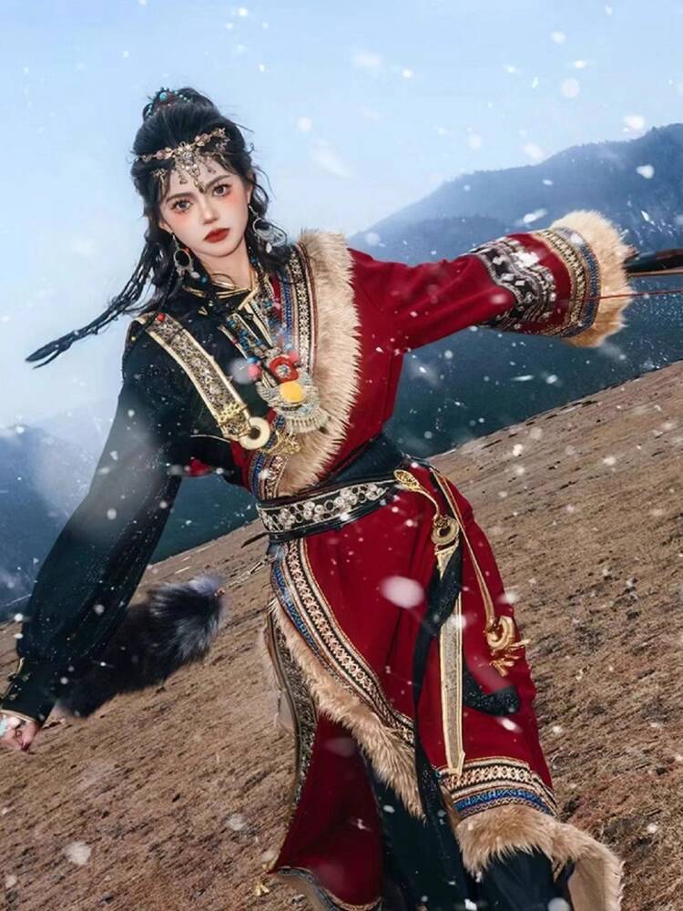 Ethnic Style - رداء التبت الجديد لواء التبت انفجار