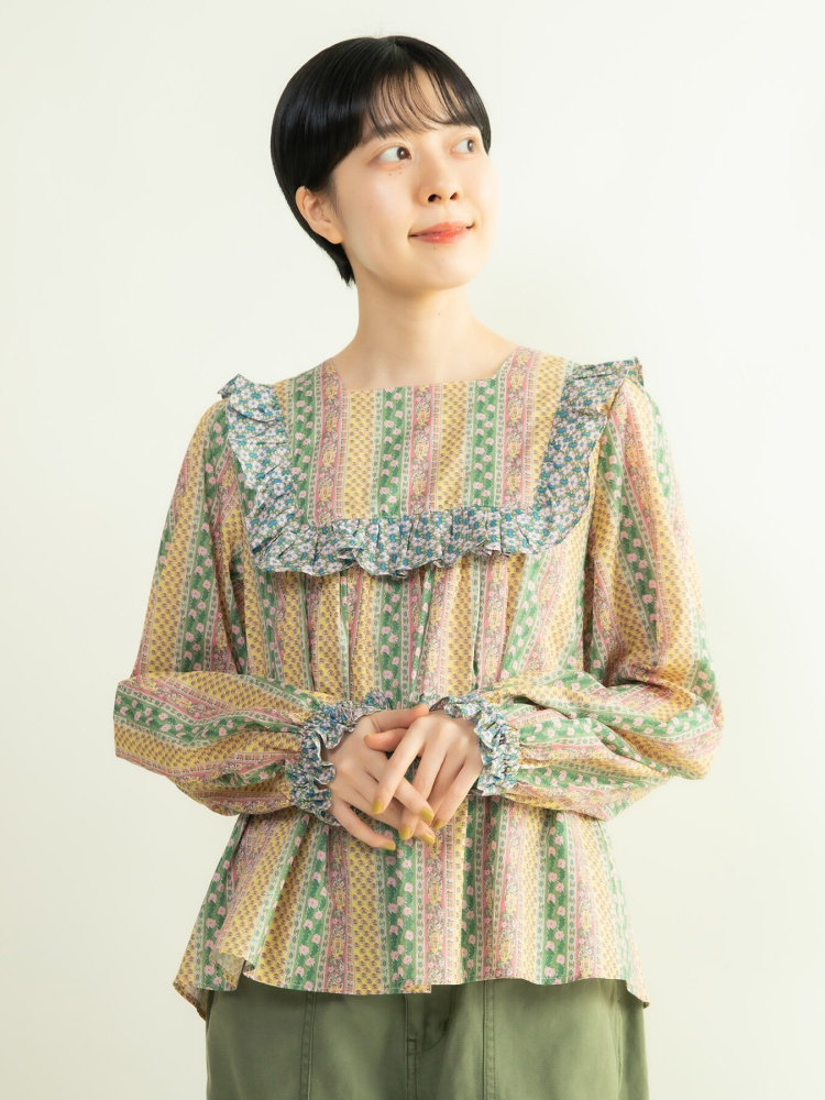 قميص بطبعة زهور أنيقة مع ياقة  - مراجعة Ethnic Fashion Brand وسعره