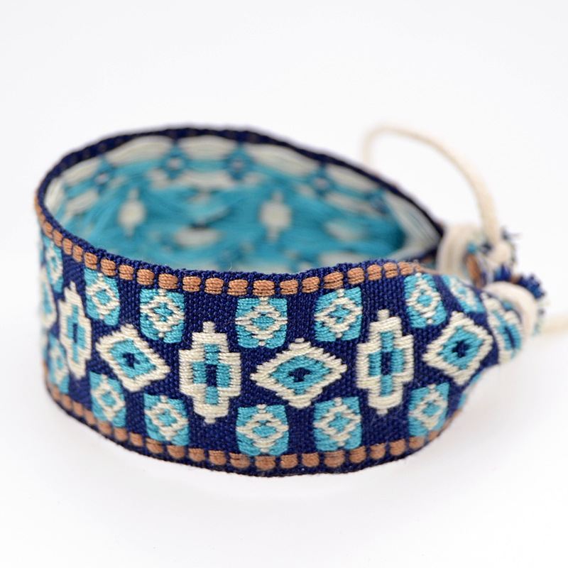 سوار جاكار من القطن والكتان ،  - مراجعة Ethnic Fashion Brand وسعره