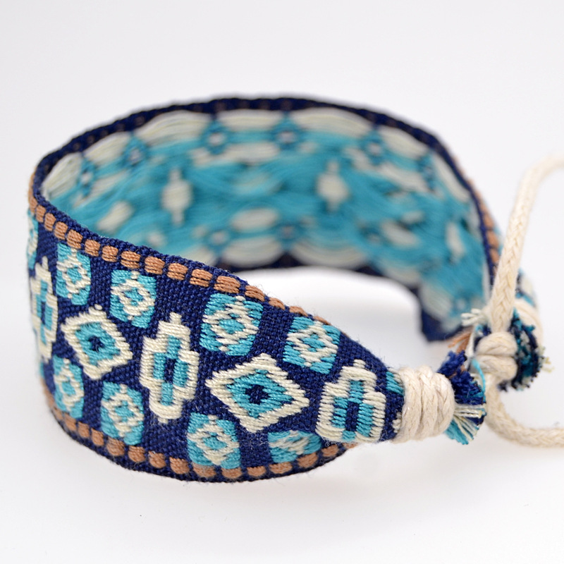 سوار جاكار من القطن والكتان ،  - مراجعة Ethnic Fashion Brand وسعره