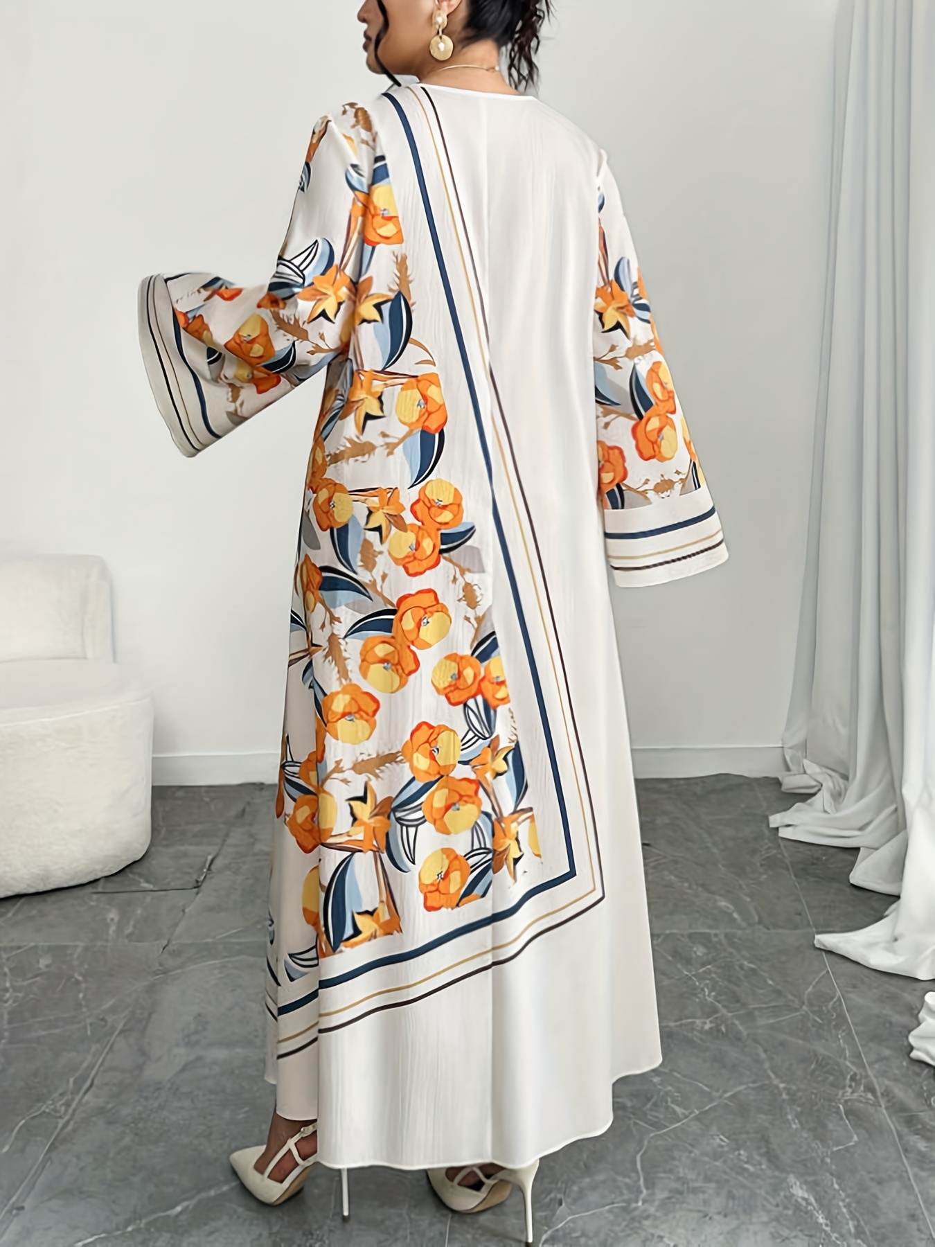 فستان نسائي عصري بمقاسات كبيرة - مراجعة Ethnic Gown وسعره