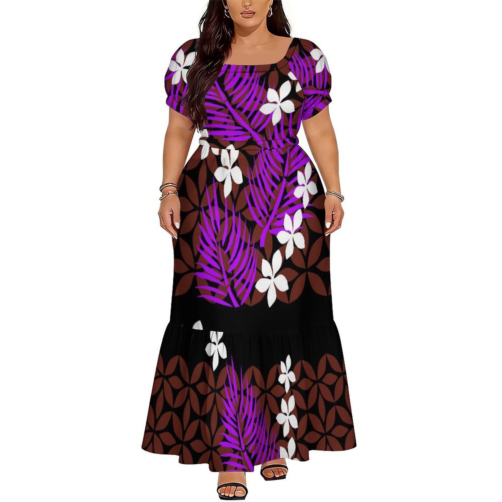 فستان نسائي مريح بأكمام قصيرة  - مراجعة Ethnic Gown وسعره